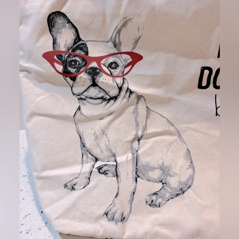My Doggie Bag French Bulldog Cotton Large‎ Tote Bag